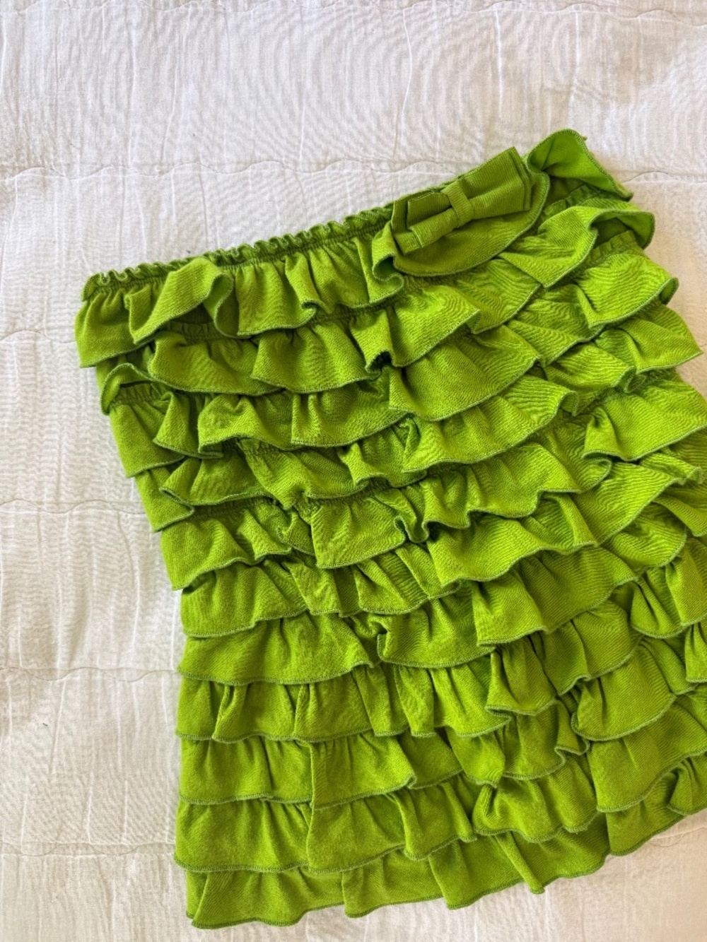 y2k Hollister ruffled strapless tube top